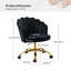 Rasnick 53cm W Modern Velvet Swivel Tufted Office Chair-1392450218