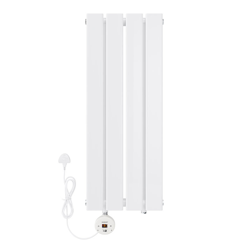 5.8cm, Smart WiFi-Enabled Electric Radiator Flat Panel with Intelligent Heating Control, White, 80" H x 30" W x 5.80" D