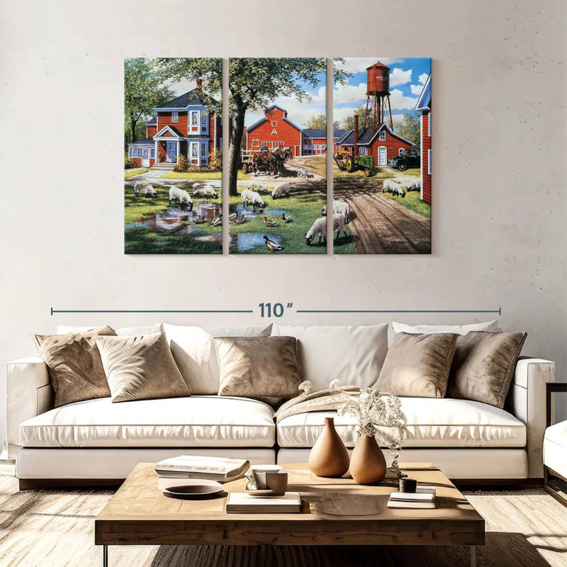 Alvord Earle Brown Farm, 48" H x 74" W