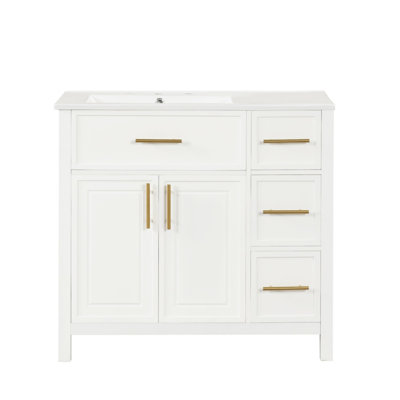 36" Bathroom Vanity with Sink Top