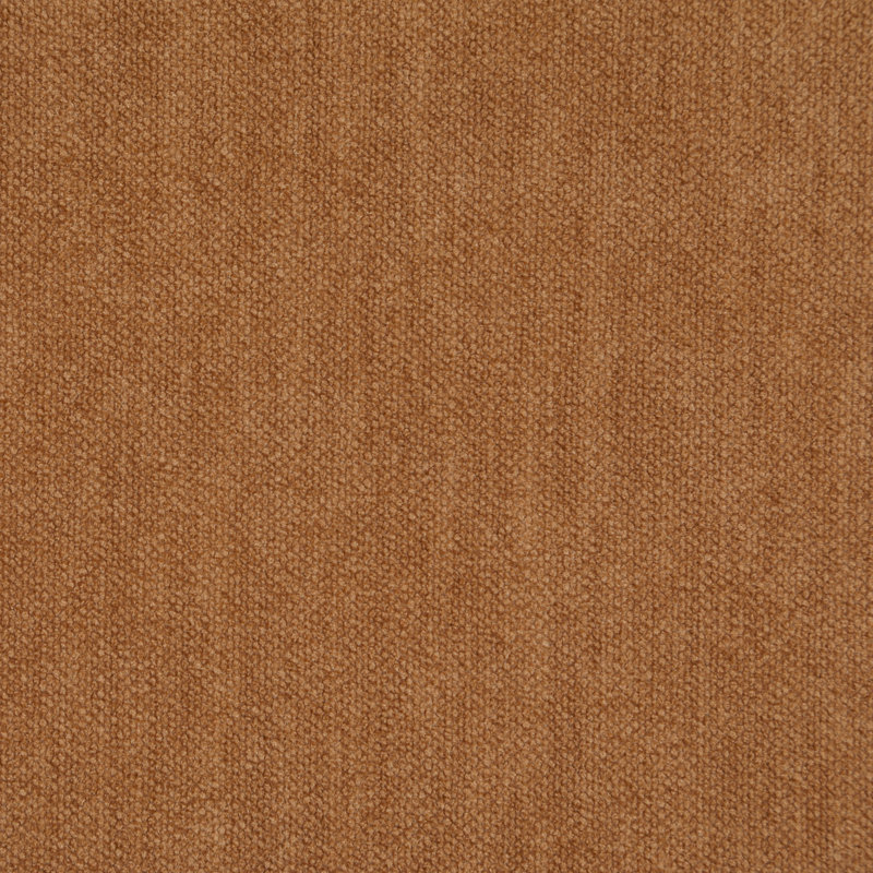 Tabouret en tissu Riccio, Noir, Fini thermolaqué, Tissu de polyester cognac