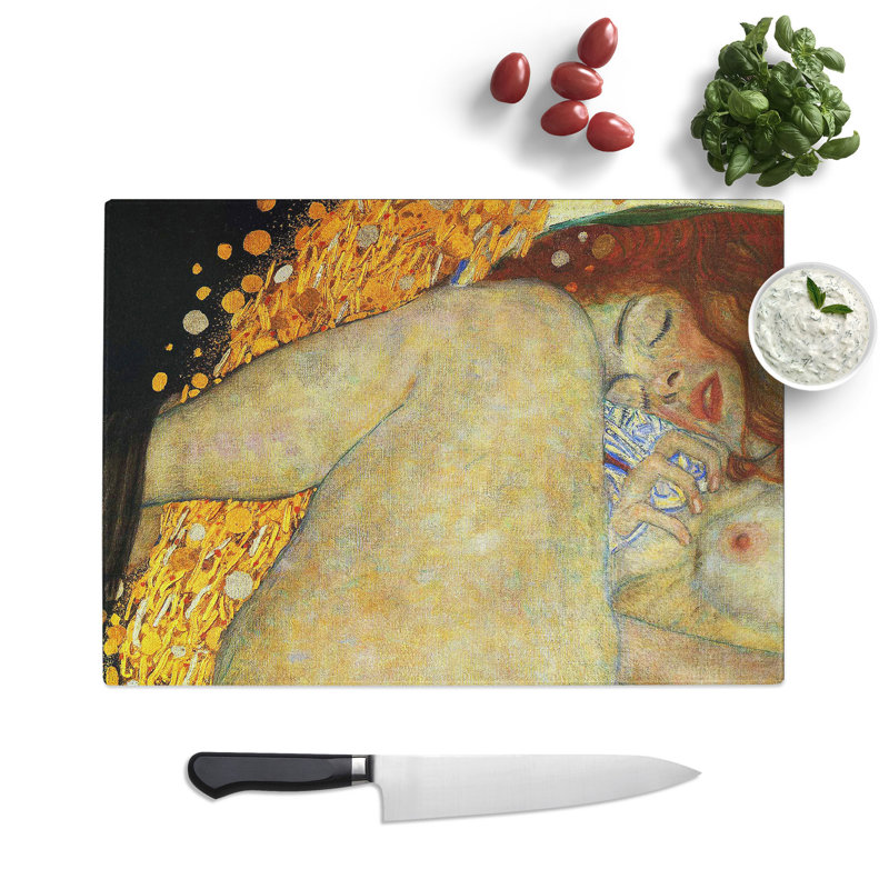 Danae Vol.1 by Gustav Klimt Chopping Board, 28.5cm W x 39cm L