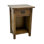 Table de bout avec rangement en bois massif Arts and Crafts