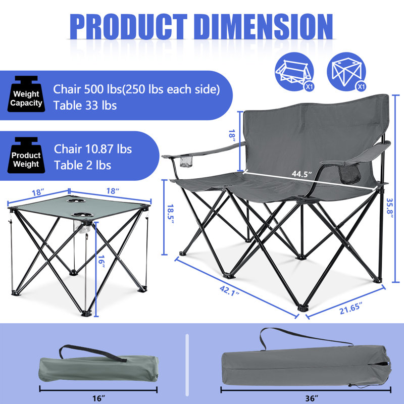 Chaise de camping Allenhurst