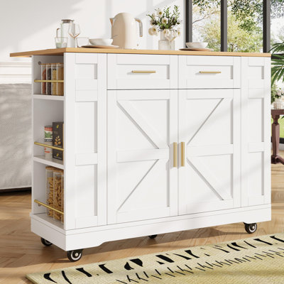 120 cm W Kitchen Island with Top