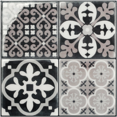 Carreau de dosseret à peler et coller en gel 9 po x 9 po (ensemble de 4)