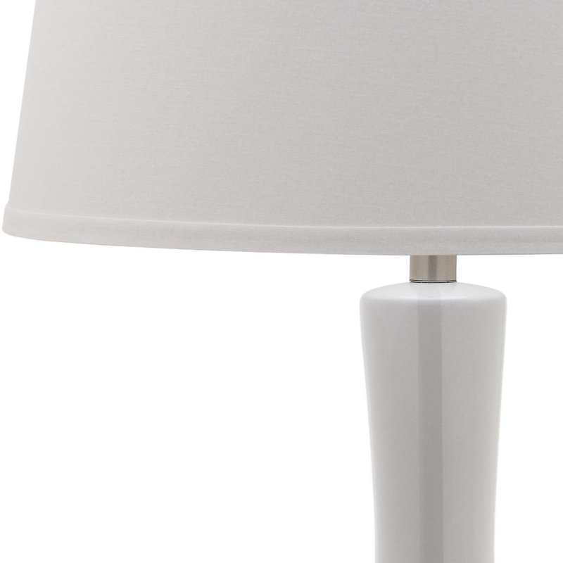 Minha Ceramic Table Lamp, White