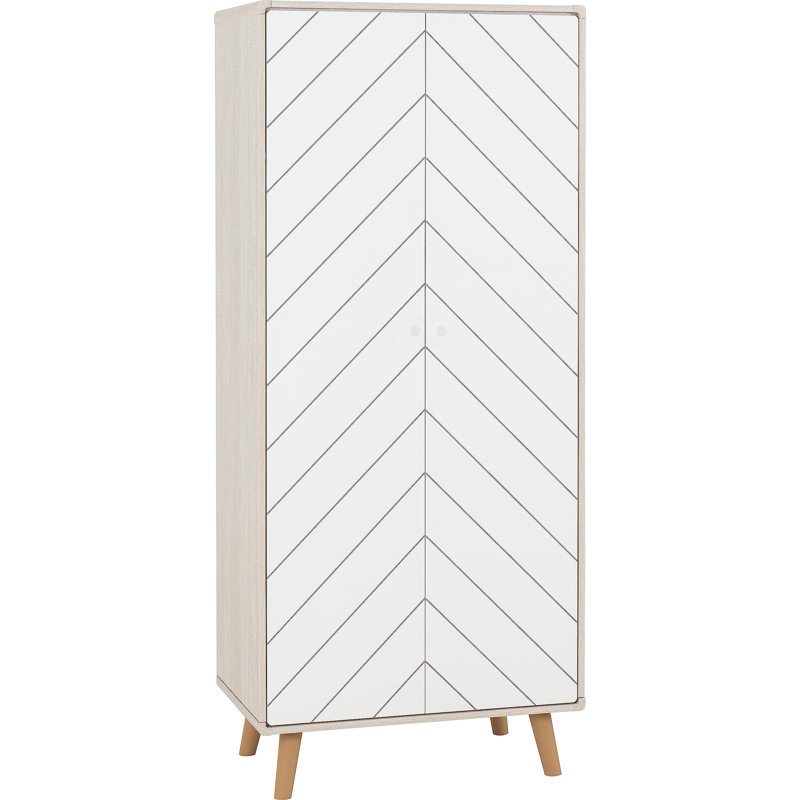 Sabine 2 Door Manufactured Wood Wardrobe