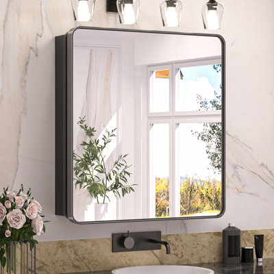 Gervon Rectangle Recessed Medicine Cabinet with Shelves
