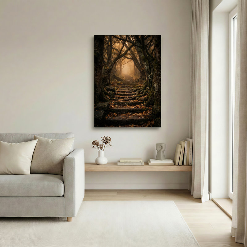 Ensemble de 1 tableau sur toile « Forêt mystique », H 24 po x l 16 po, Wrapped Canvas