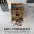 Freestanding Bathroom Vanity Cabinet Only with Soft-Close Double Drawers and Spacious Interior Storage, Oak