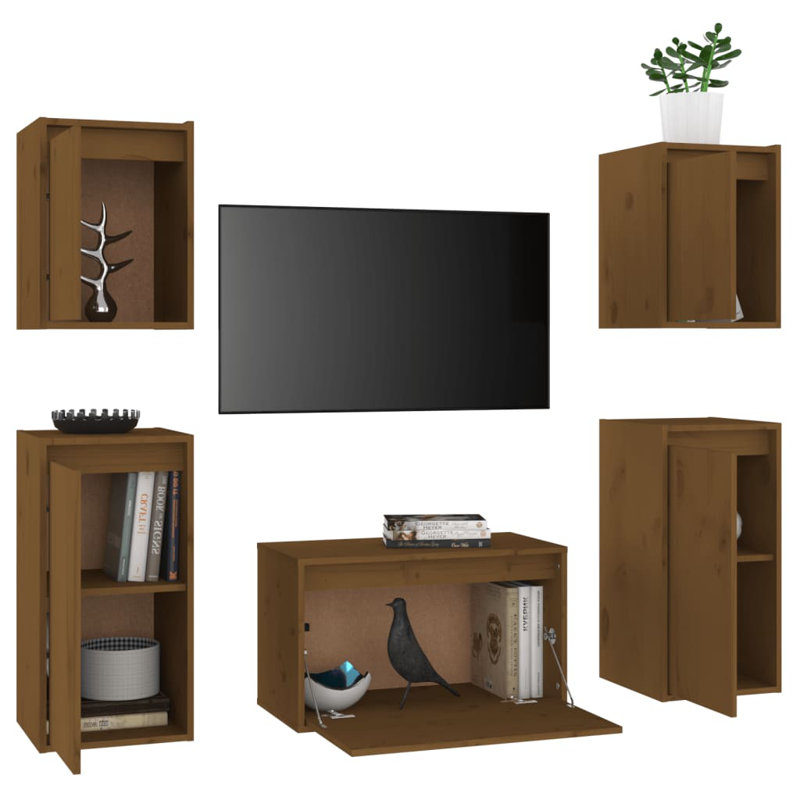 Arnott Unfinished Entertainment Centre, Honey Brown