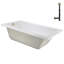 Baignoire de trempage en acrylique 60 po x 32 po, drain inclus-97412615
