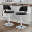 Swivel Bar Stools Seat Adjustable H 62-84cm Barstools with Upholstered Back(set of 2/4)-2059650895-2048619492