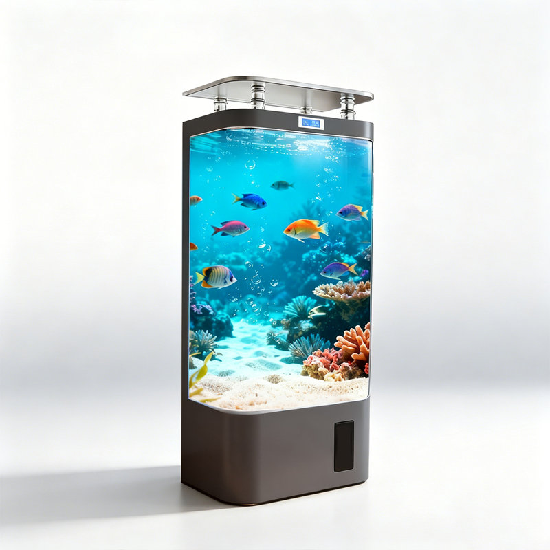 Aquarium moderne 35-45 gallons en bois manufacturé Eco, 23.62, Gray