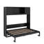 Grand lit escamotable avec armoires de rangement-1900134688