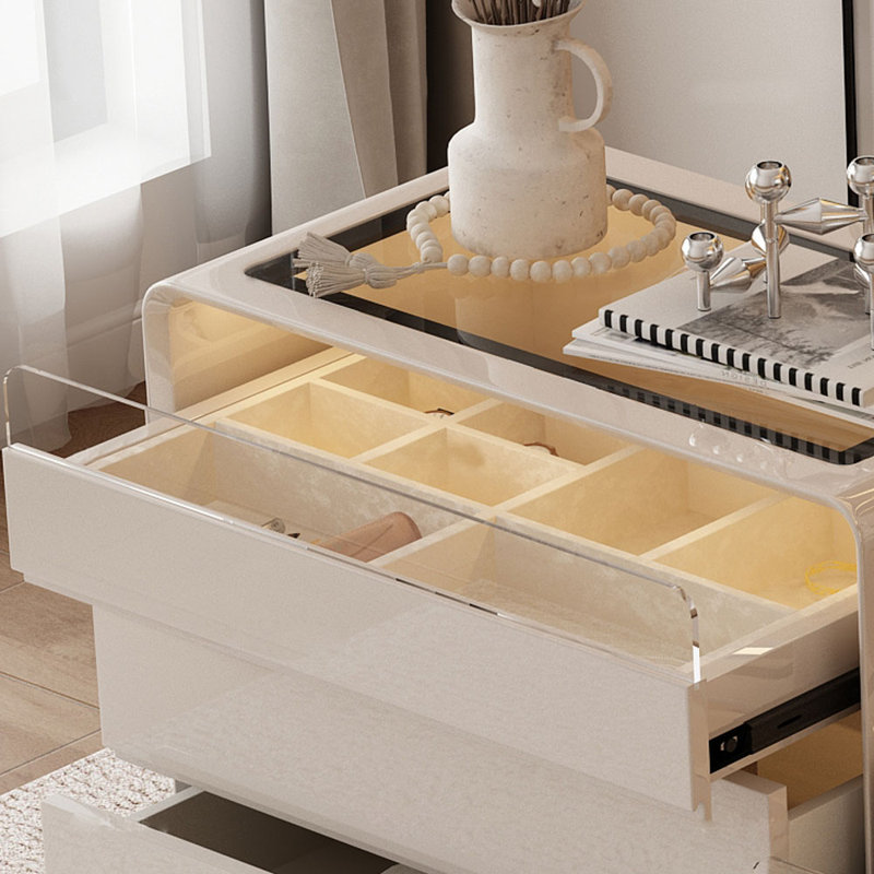 Simple dresser drawer jewellery display cabinet