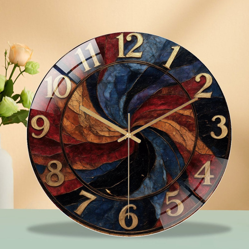 Horloge horloge murale tourbillonnant de 12 po