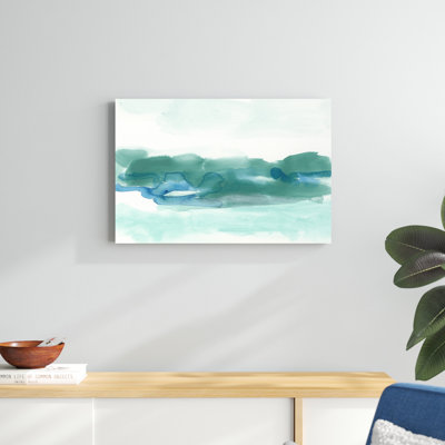 «Teal Coast I» par June Erica Vess, reproduction d'art sur toile tendue