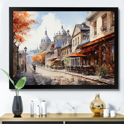 Quebec City French Beauty II - Quebec Framed Canvas Print Wall Art