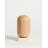 2 Pieces Natural Rattan Weaving Ceramic Vase With Glass Tube And Travertine Stand