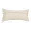 Coussin en coton avec broderie et frange-716615240