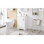 Meuble-lavabo de 20 po avec lavabo, armoire de salle de bain avec porte à fermeture douce, support de rangement et tablette réglable-1646417573