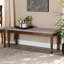 Polyester Blend Upholstered Bench-994576472-994576455