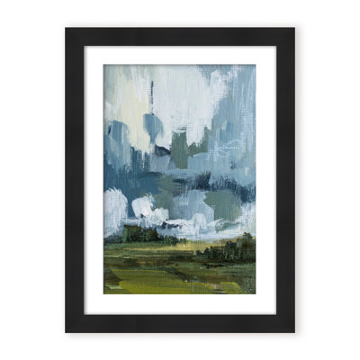Etheric Horizon: Abstract Hills Under Cloudy Skies