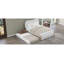 Lit plateforme tapissier avec lit gigogne