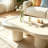 48.4" Cream Cloud‑Shaped Coffee Table