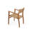 Palermo Solid Teak Stackable Outdoor Armchair