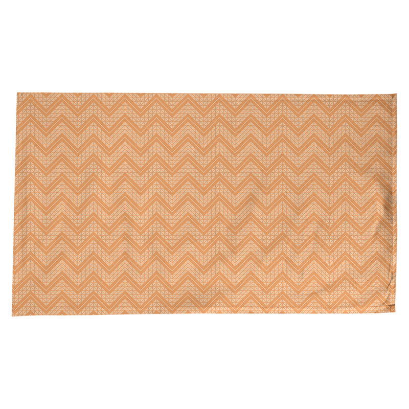 Nappe à chevrons à la main classic Stephenie, Orange