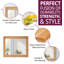 Frazier Solid Wood Flat Mirror-17854386