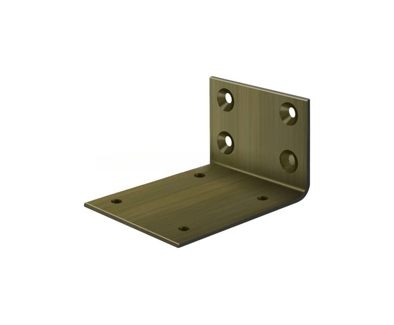 Solid Brass Jamb Bracket S.B, Antique Brass