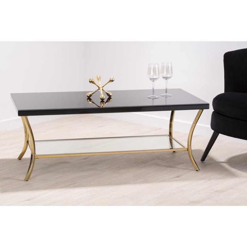 Bremond Four Leg Coffee Table, Black