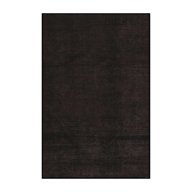 Tapis brun foncé à motif abstrait Tsonis, Rectangle 5 pi x 7 pi