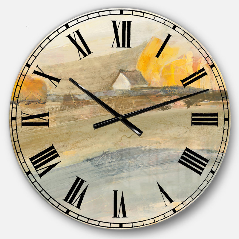 Coming on Farmhouse Landscape - Horloge murale traditionnelle, Moyen