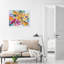 Abstrait «Couple Daisies With An Orchid», reproduction d'art murale-807381620-807381583