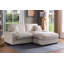 Canapé modulaire modulaire, canapé modulaire surdimensionné 4 places avec 2 repose-pieds et 2 coussins, canapé modulaire modulaire pour le salon