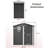 [6 Ft X 4 Ft Black Metal Outdoor Storage Shed] – Metal Multi-purpose Tool Shed | Ideal For Backyard, Garden, Patio, And Lawn Storage