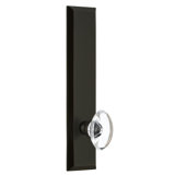 Grandeur Fifth Avenue Tall Plate Privacy with Provence Crystal Door Knob