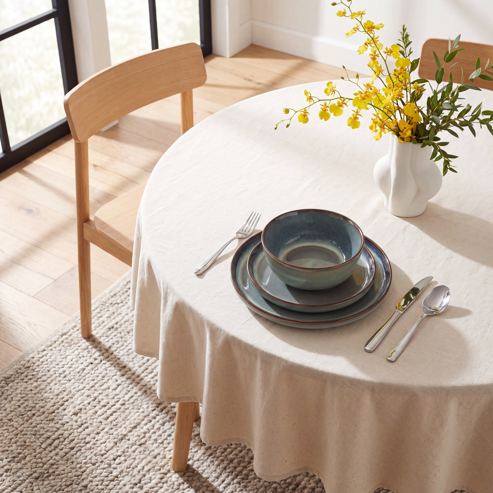 Marienne Ceramic Dinnerware Set, Green