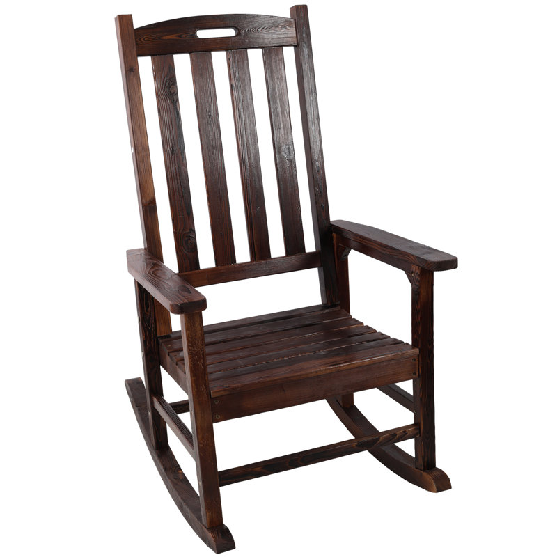 Chaise berçante haut de gamme en bois