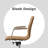 Modern Drafting Chair | Upholstered PU Leather Ribbed Mid Back with Tall Adjustable Base & Leg Rest | Tilt Lock, Swivel | Computer Armchair for Home, Executive, Conference, Meetings-162994371