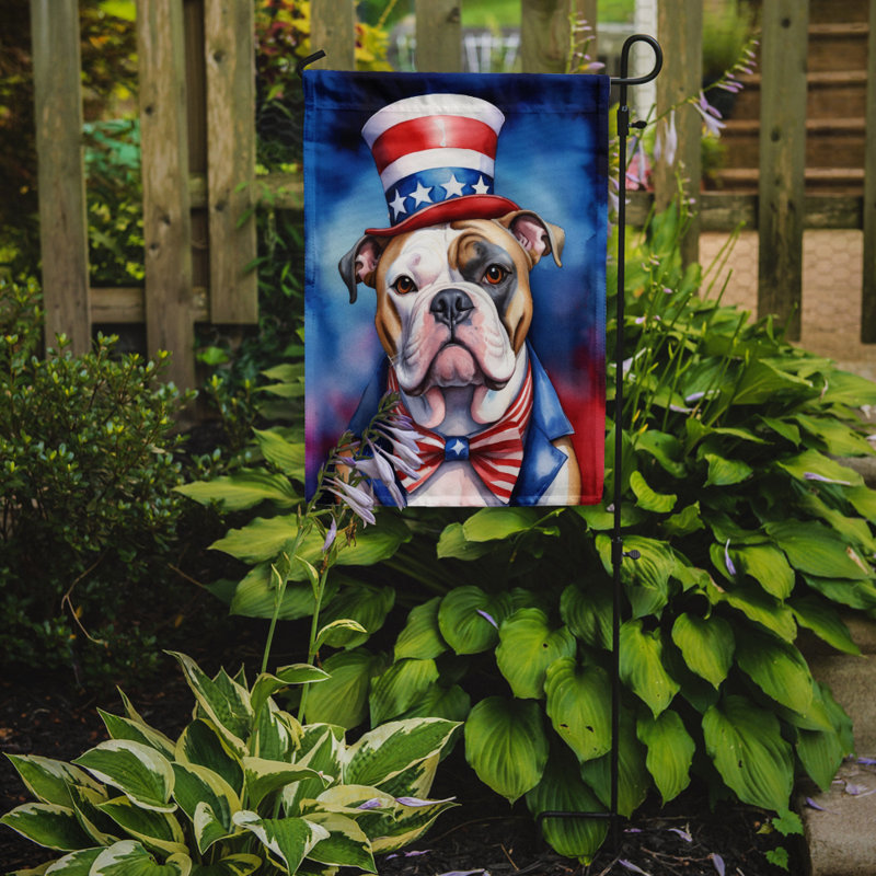Drapeau patriotique du jardin américain, Bouledogue américain brun