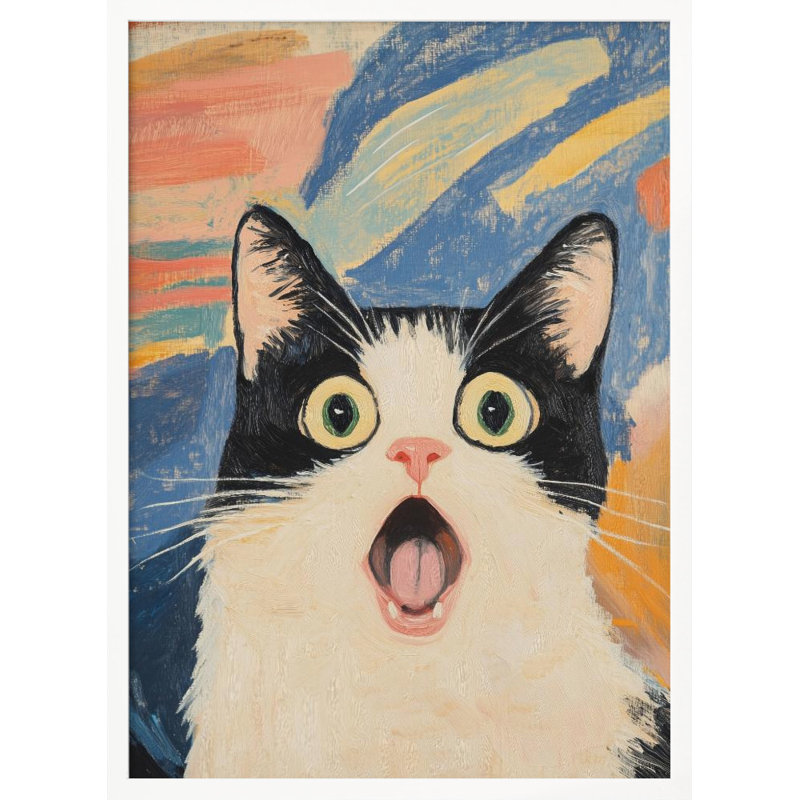 «Vraiment!? Art mural encadré et texturé, Cadre blanc, H 14 po x l 10 po