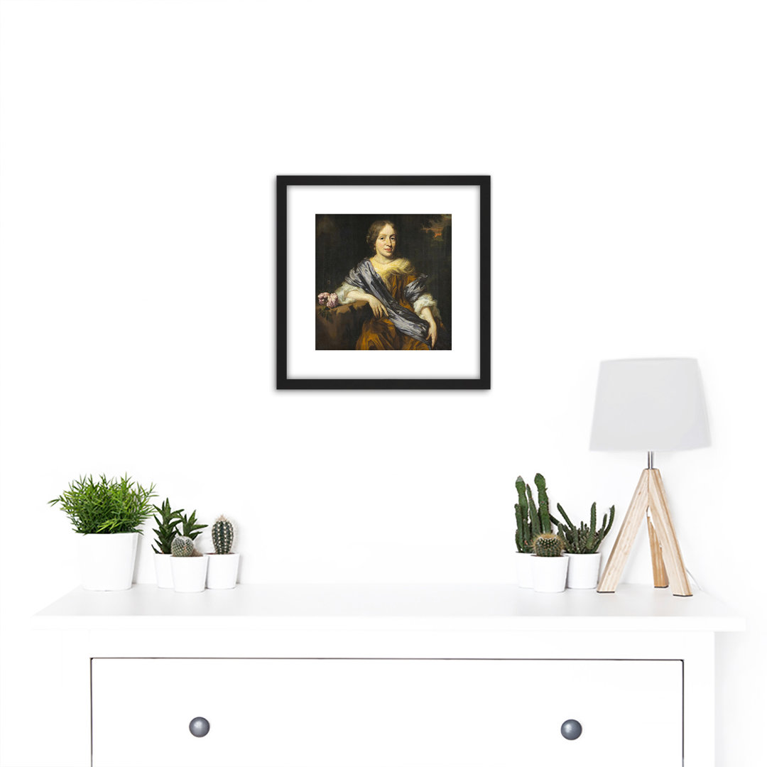 Portrait Of Catherine Pottey by Nicolaes Maes - Single Picture Frame Painting
