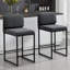 Modern Bar Stools Upholstered Counter Stools With Backrests And Metal Legs Kitchen Stools For Island-1584254744