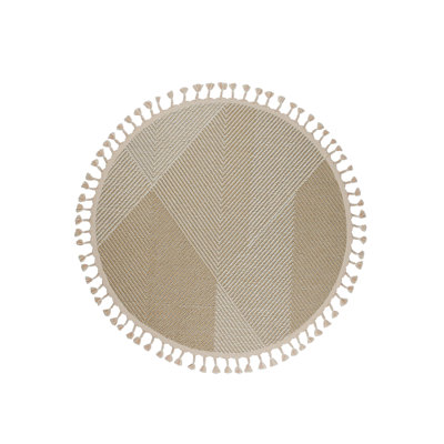 Cytheria Round 59.06 cm x 59.06 cm Geometric Indoor / Outdoor Area Rug